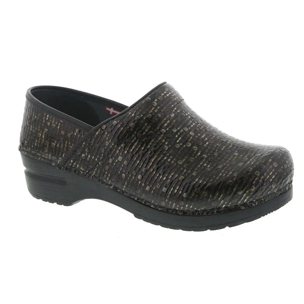 Sanita Black and Brown Mules